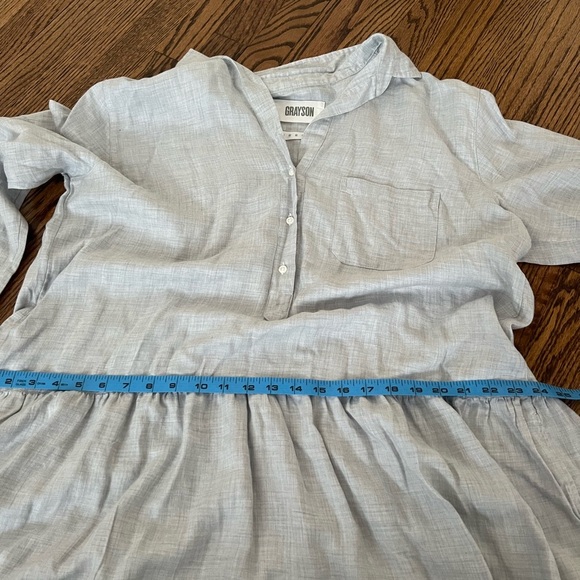Grayson | The Changemaker Shirt Dress Gray Sz XL - Picture 9 of 9